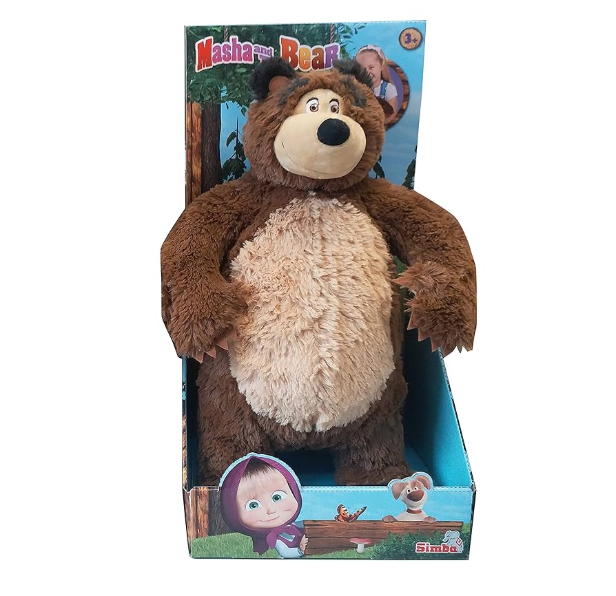 Amazon.com: MASHA & The Bear 40CM Soft Toy Bear : Toys & Games